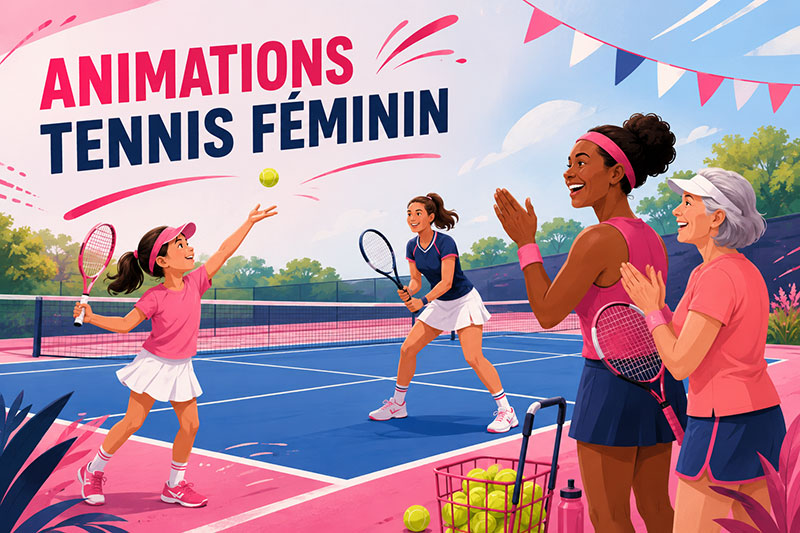Animations tennis féminin